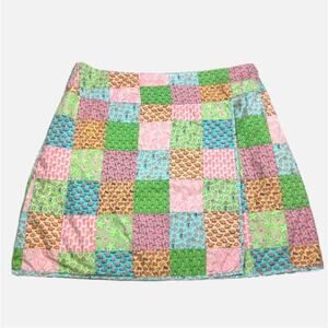 Vineyard Vines Patchwork Nautical Beach Themed Skirt